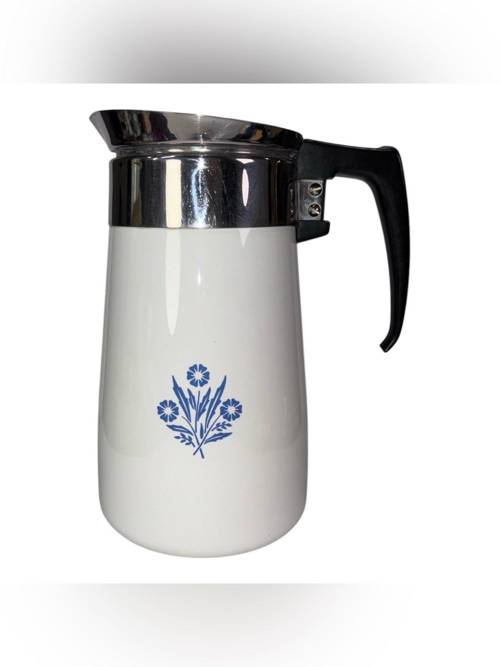 Vintage Corning Ware Blue Cornflower 9 Cup Percolator Coffee Pot CARAFE ONLY